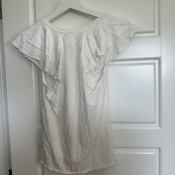 Anthropologie Maeve White Short Sleeve Tee - Picture 4 of 4